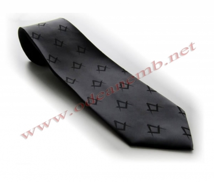 Masonic Necktie (Square & Compass) Black