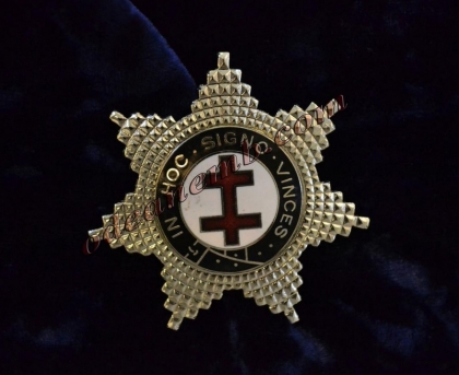 Knights Templar Preceptors Breast Star